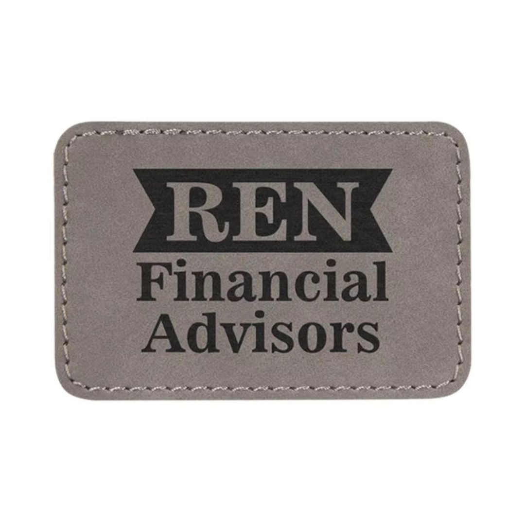 *Preorder* Laserable Leatherette Patches With Adhesive Backing 3x2"