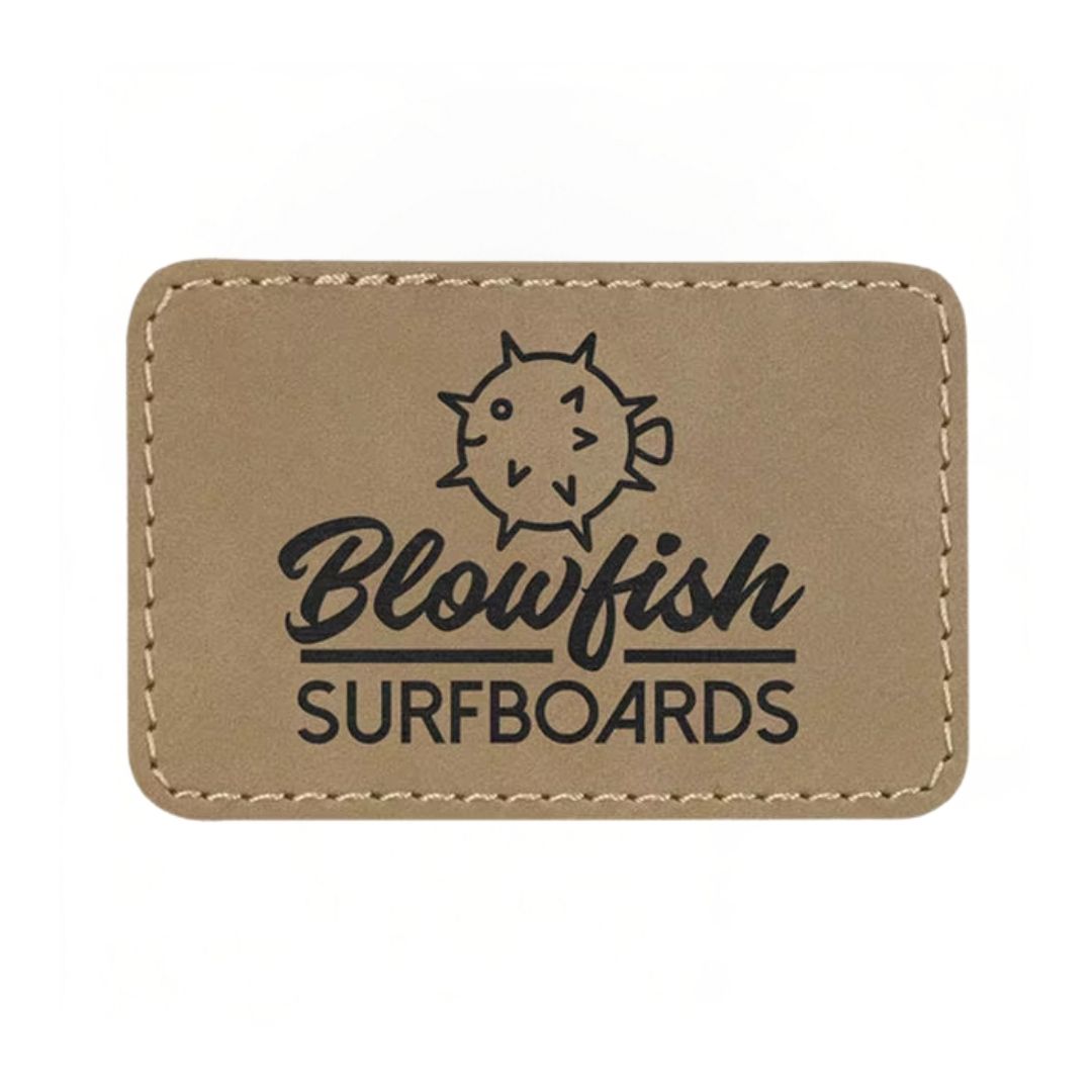*Preorder* Laserable Leatherette Patches With Adhesive Backing 3x2"