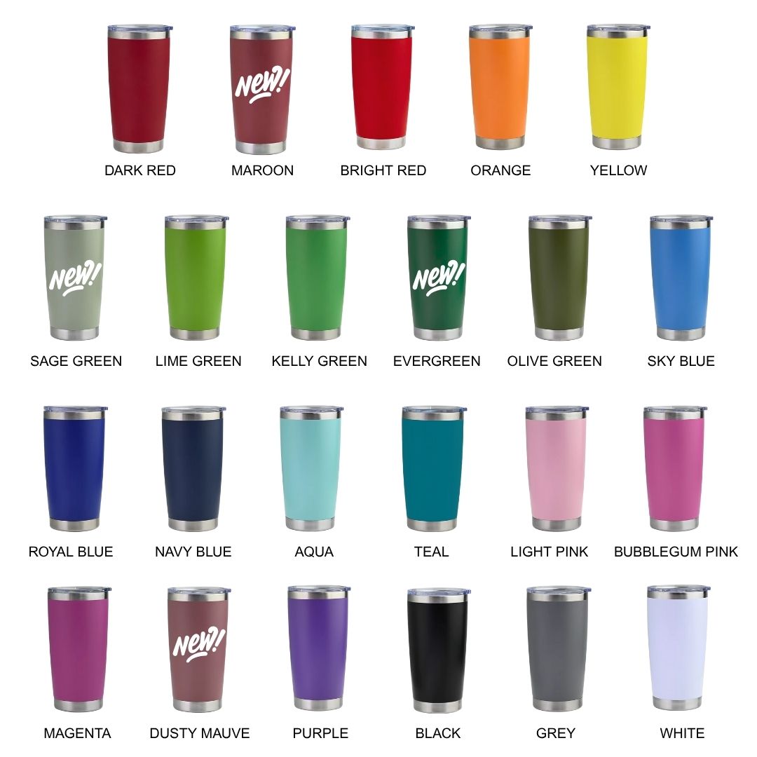 *Preorder* 20 oz | Stainless Steel | Powder Coat | Tumbler Blanks