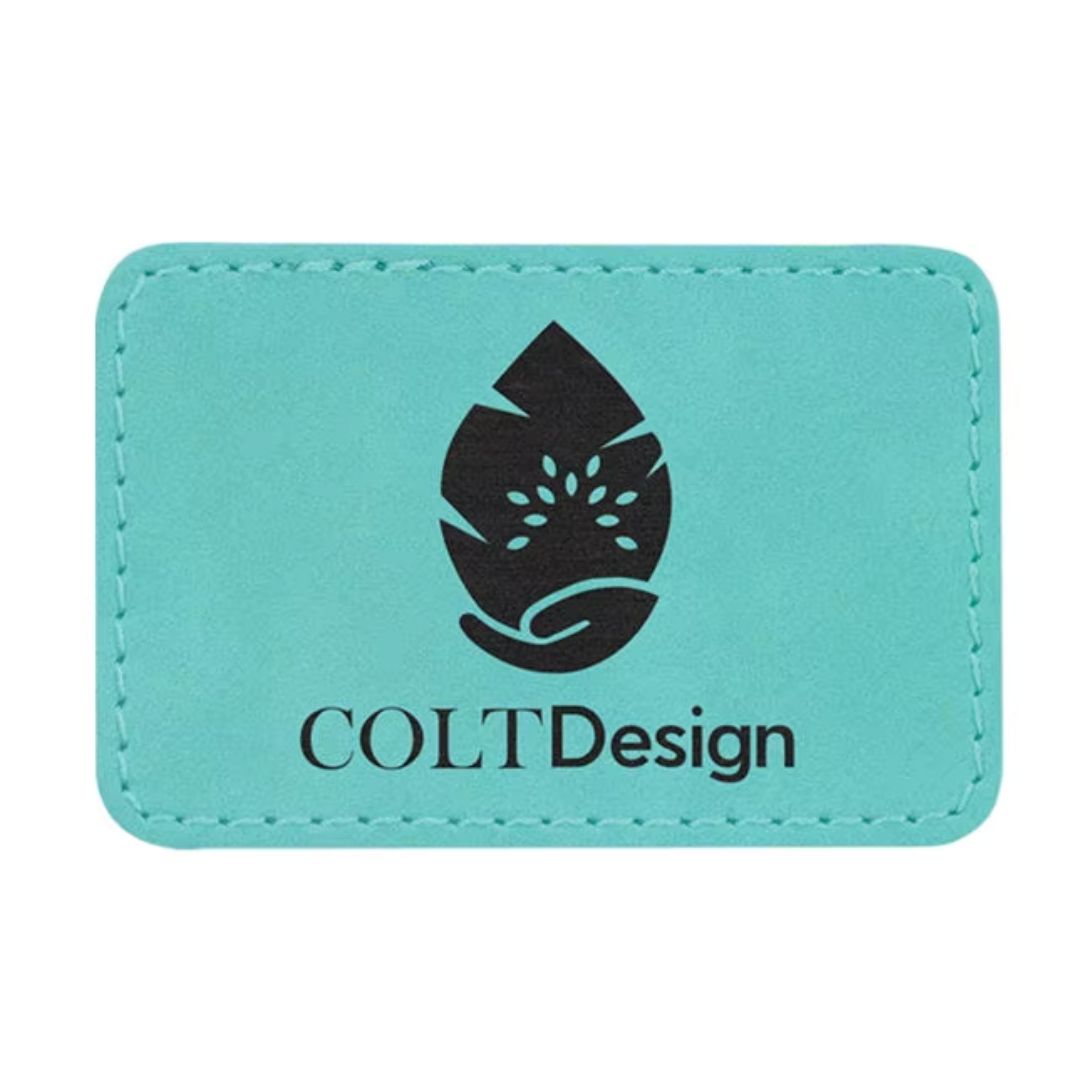 *Preorder* Laserable Leatherette Patches With Adhesive Backing 3x2"