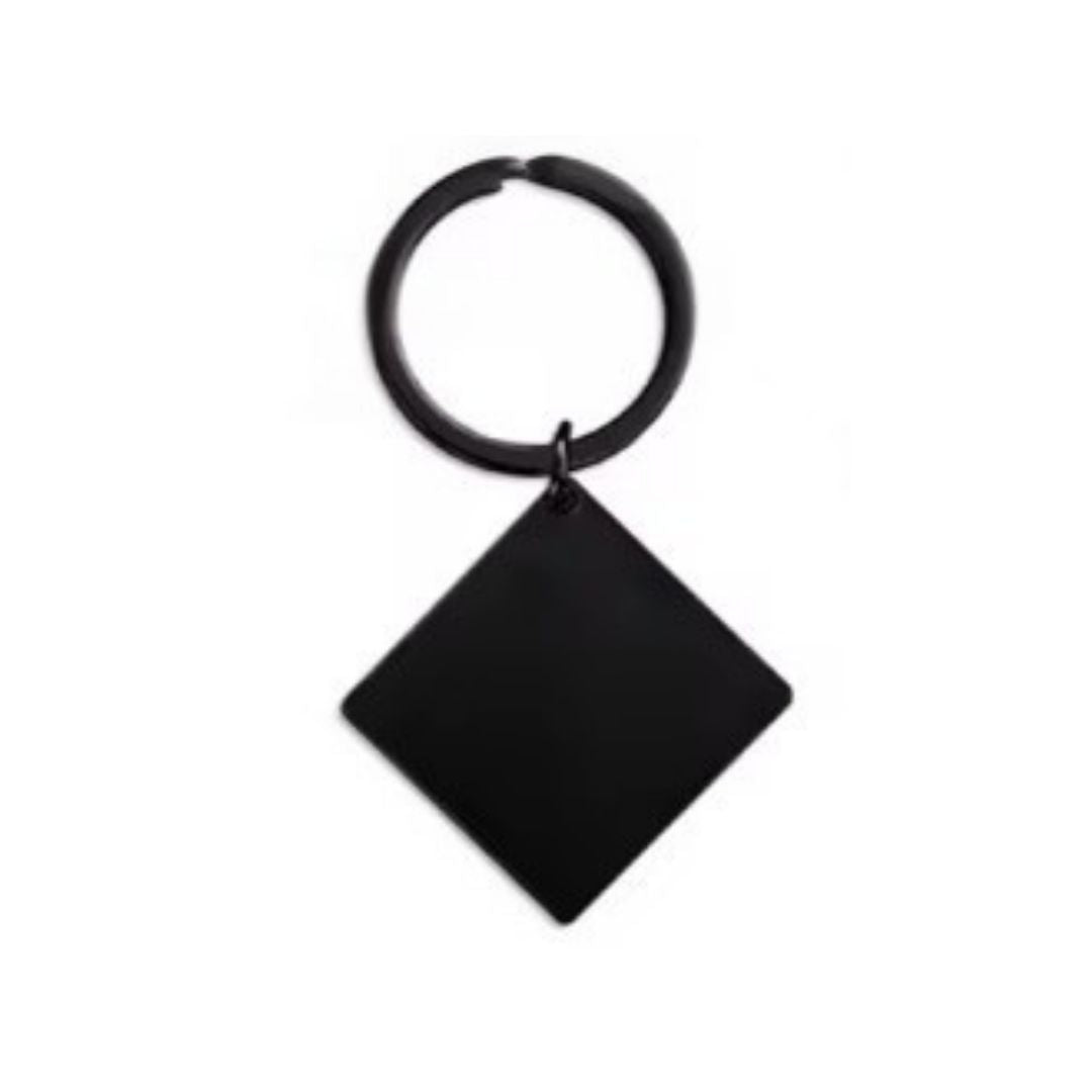 Stainless Steel Diamond Keychain Blanks