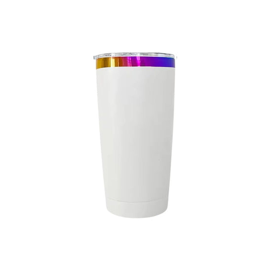 20 oz Stainless Steel Tumbler | Powder Coated | Rainbow Plated | Laser Engraving Blank