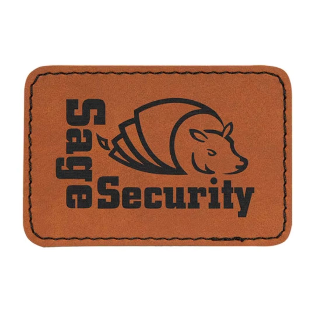 *Preorder* Laserable Leatherette Patches With Adhesive Backing 3x2"