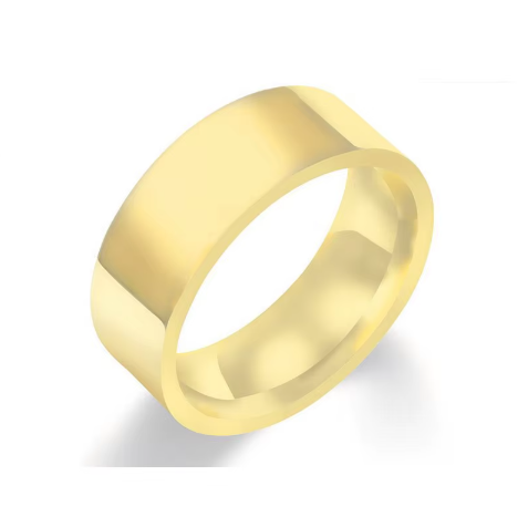 Stainless Steel Flat Ring Blanks 8mm Silver/Gold/RoseGold Sz 9/10/11/12/13