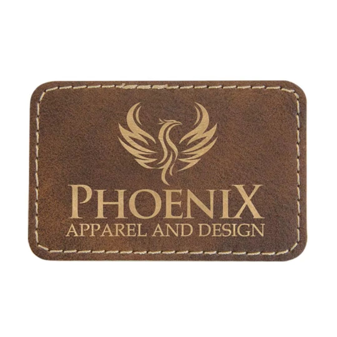 *Preorder* Laserable Leatherette Patches With Adhesive Backing 3x2"