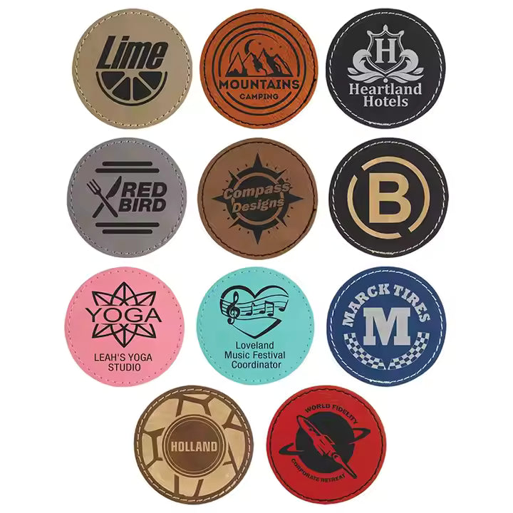 *Preorder* Round Lasereable Leatherette Coaster Blanks