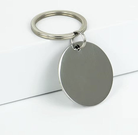 Stainless Steel Round Keychain Blanks