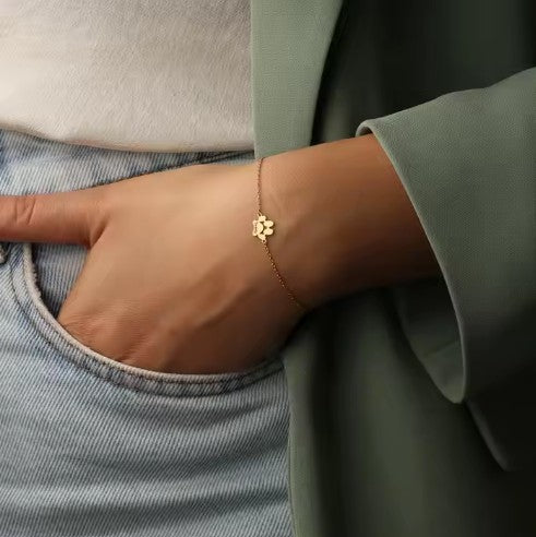 Stainless Steel Dog Paw Bracelet Laser Engraving Blanks