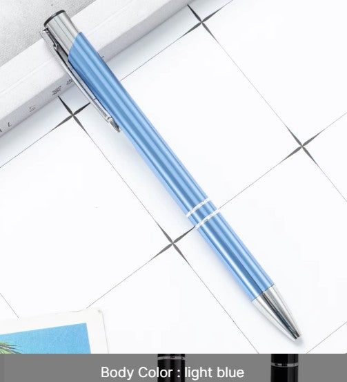 *Preorder* Metal Click-Action Pen Blank 1mm Black Ink