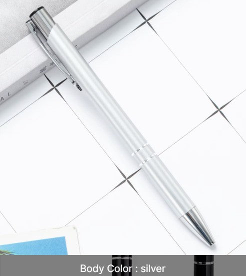 *Preorder* Metal Click-Action Pen Blank 1mm Black Ink