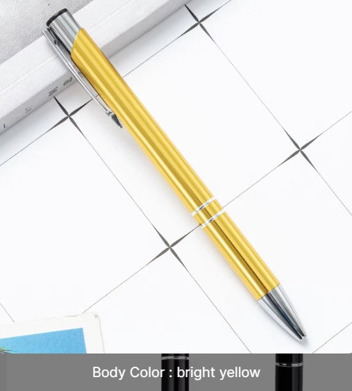 *Preorder* Metal Click-Action Pen Blank 1mm Black Ink