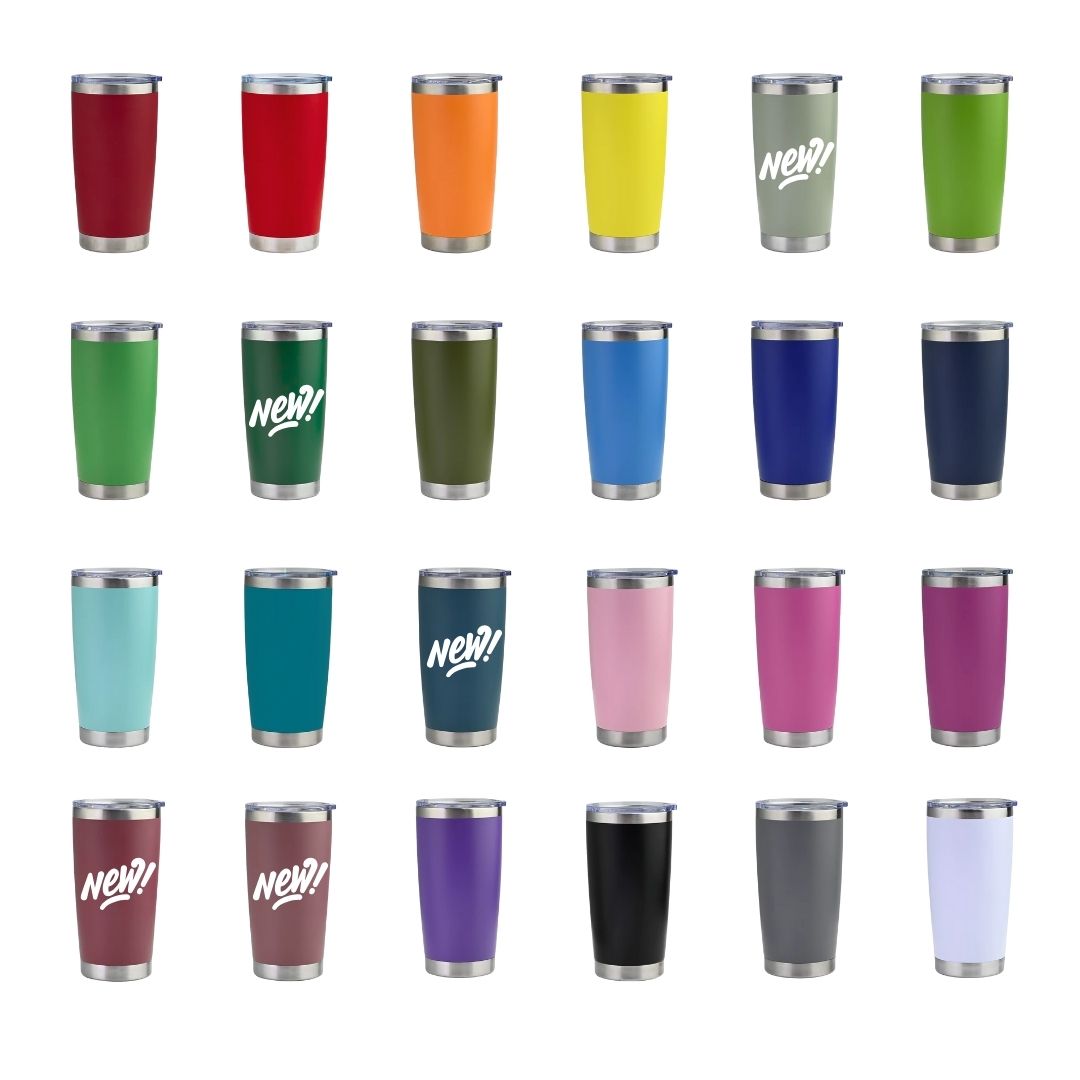 *Preorder* 20 oz Classic Tumbler Blank – Double-Wall Stainless Steel | Powder Coat Finish CASE OF 24