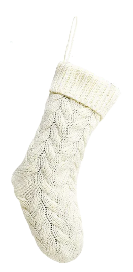 Cozy Cable-Knit Christmas Stockings