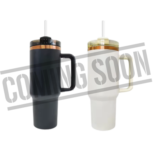 30 oz H2.0 Tumbler With Removable Handle | Stainless Steel Copper Plated | Laser Engraving Blank