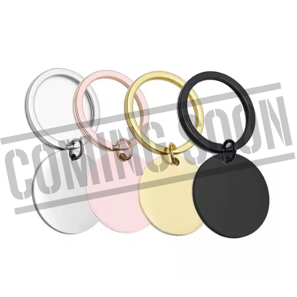 Stainless Steel Round Keychain Blanks