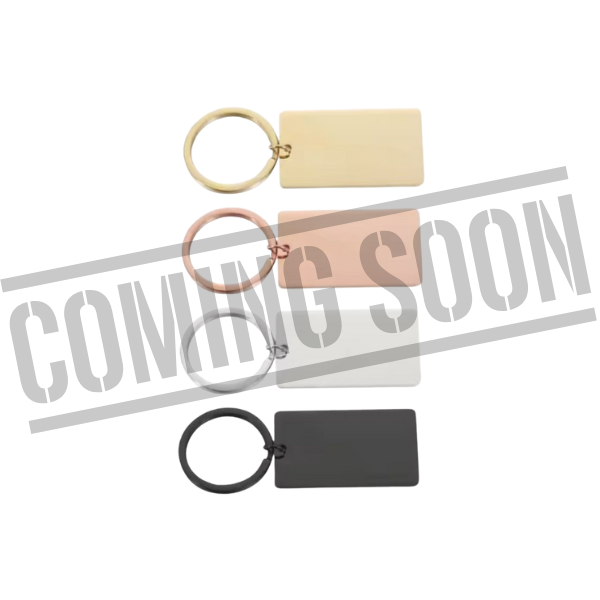 Stainless Steel Rectangle Keychain Blanks