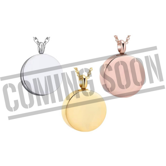 Stainless Steel Round Urn Necklace Laser Engraving Blanks
