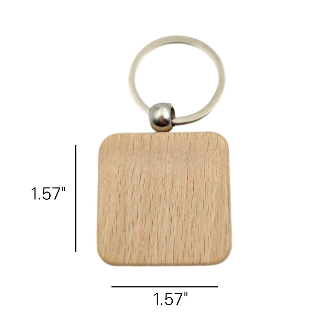 *Preorder* Beech Wood Keychain Blanks