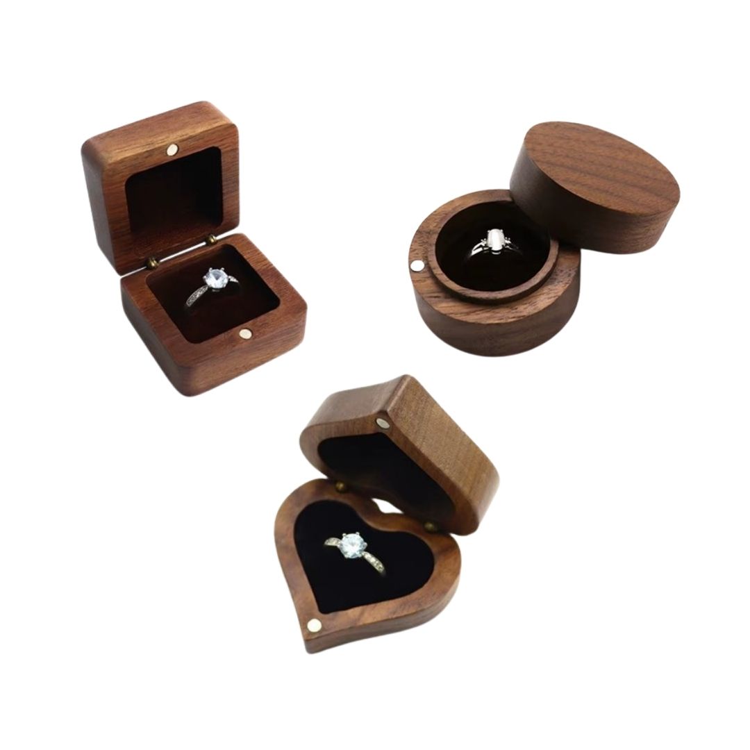 *Preorder* Walnut Magnetic Ring Box Blanks