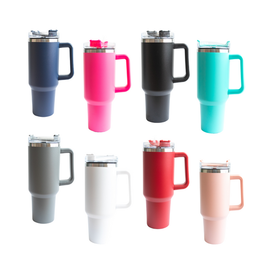 Stainless Steel 40 oz Tumbler H1.0 With Handle - Laser Engraving Blanks