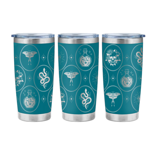 Ethereal Frames Laser Engraved Tumbler Wrap SVG | 20oz Skinny Tumbler Seamless Design | Digital Download for Laser Rotary Engraving