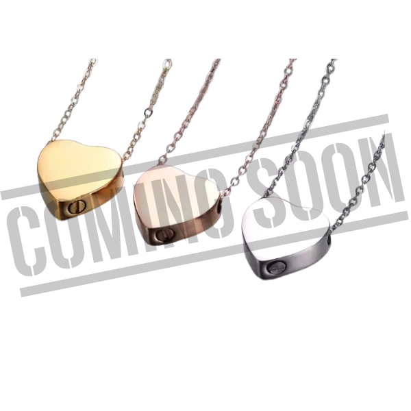 Stainless Steel Heart Urn Necklace Laser Engraving Blanks