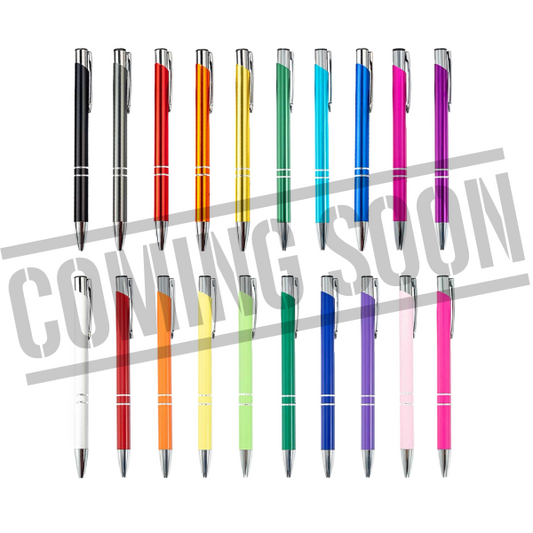 Metal Click-Action Pen Blank 1mm Black Ink