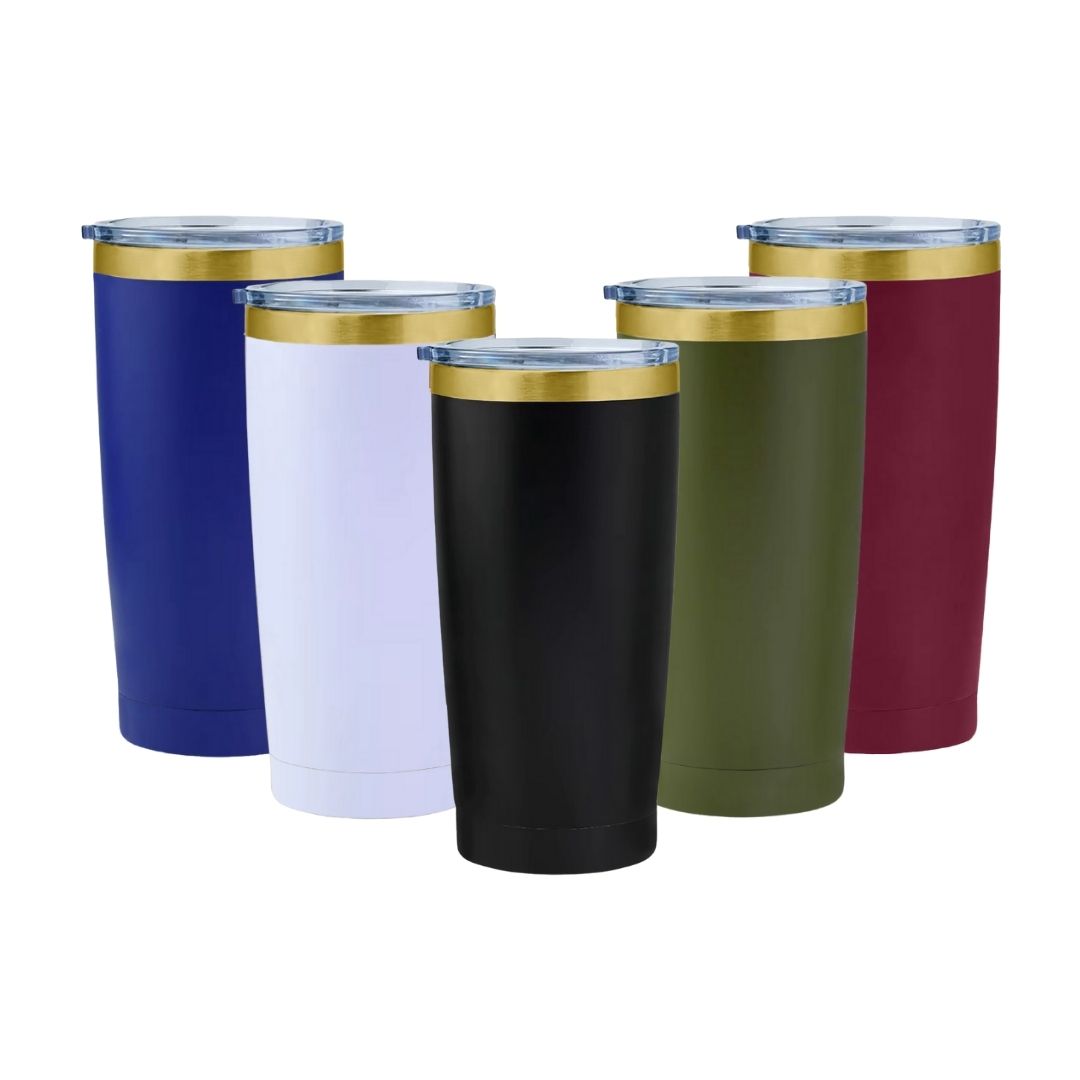 20 oz | Stainless Steel Gold Plated | Powder Coated | Tumbler Blanks