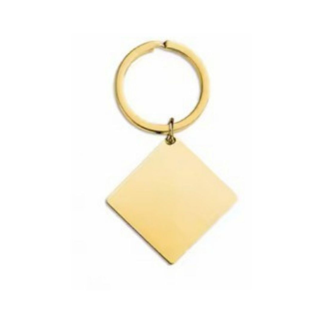 Stainless Steel Diamond Keychain Blanks