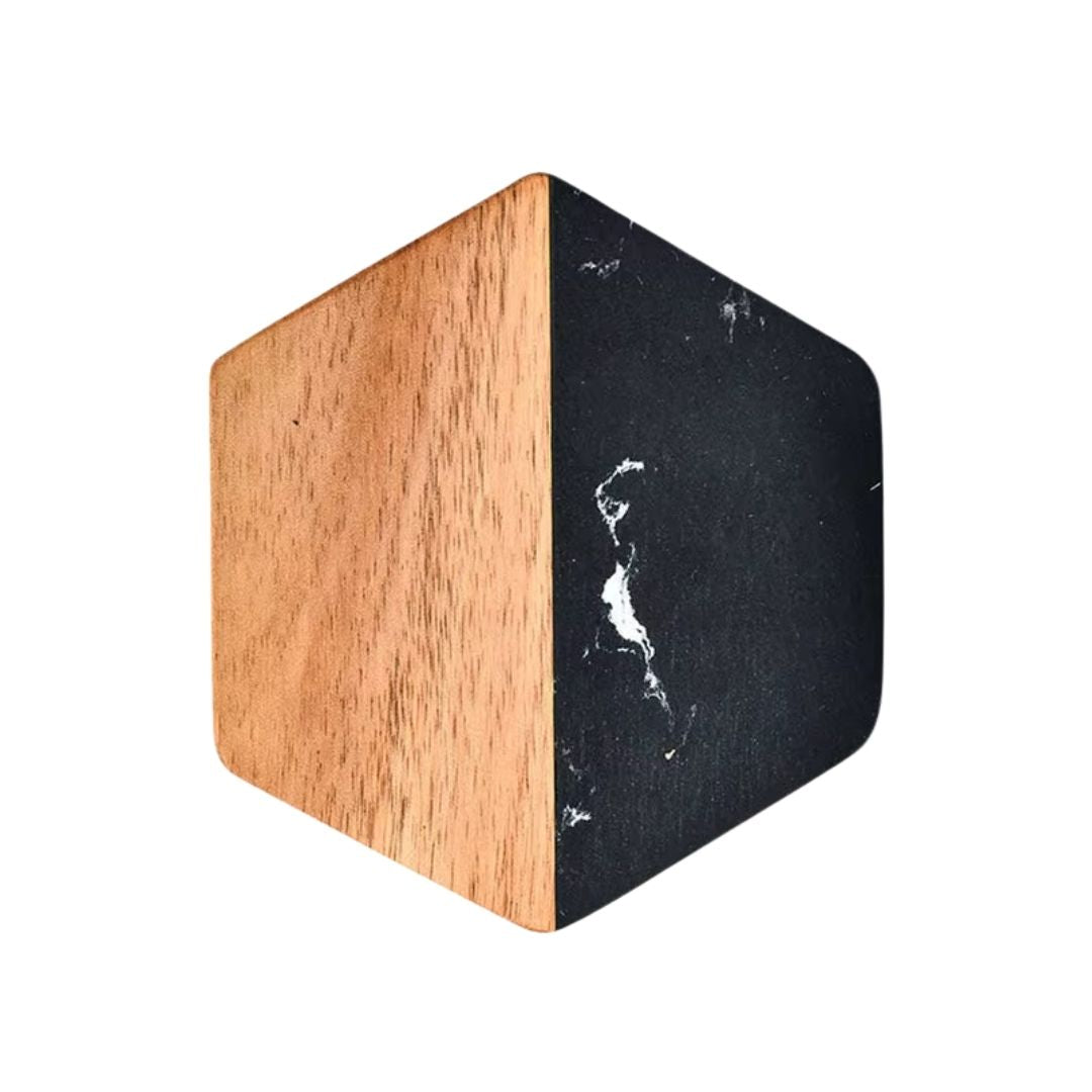 *Preorder* Marble And Acacia Wood Coaster Blanks