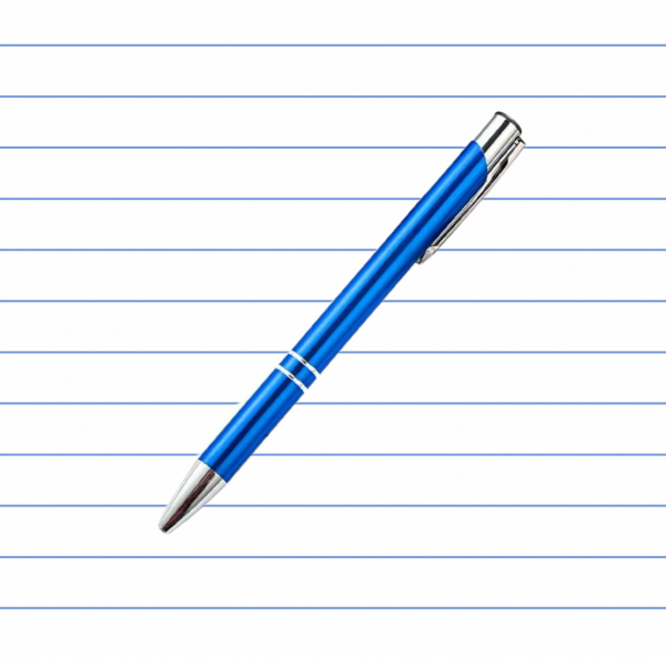 Metal Click-Action Pen Blank 1mm Black Ink