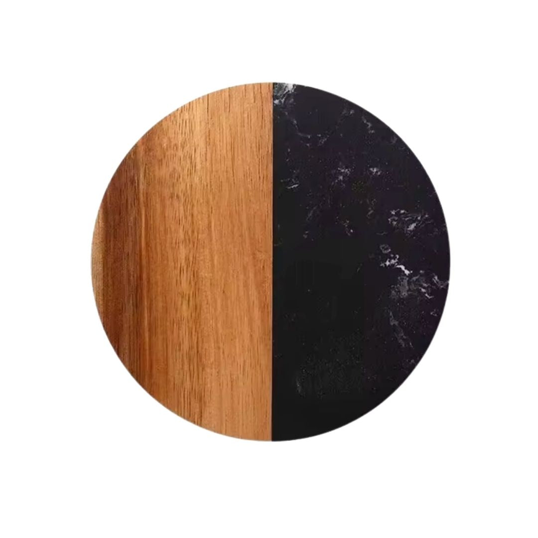 *Preorder* Marble And Acacia Wood Coaster Blanks