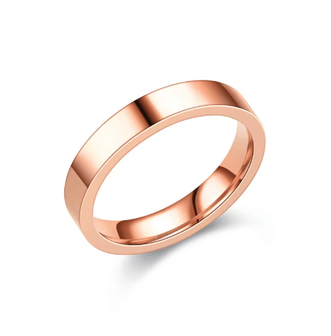 Stainless Steel Flat Ring Blanks 4mm Silver/Gold/RoseGold Sz 5/6/7/8/9/10