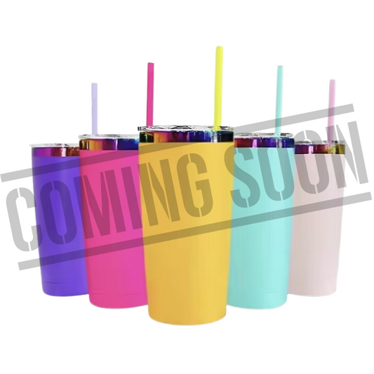 20 oz Stainless Steel Rainbow Plated | Powder Coated | Tumbler Blanks