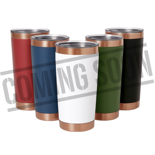 20 oz | Stainless Steel Copper Plated | Powder Coated | Tumbler Blanks