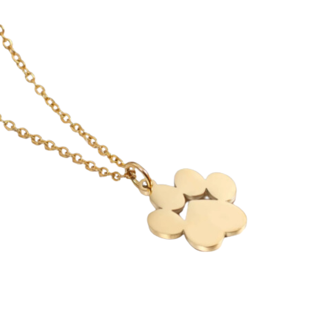 Stainless Steel Dog Paw Necklace Laser Engraving Blanks