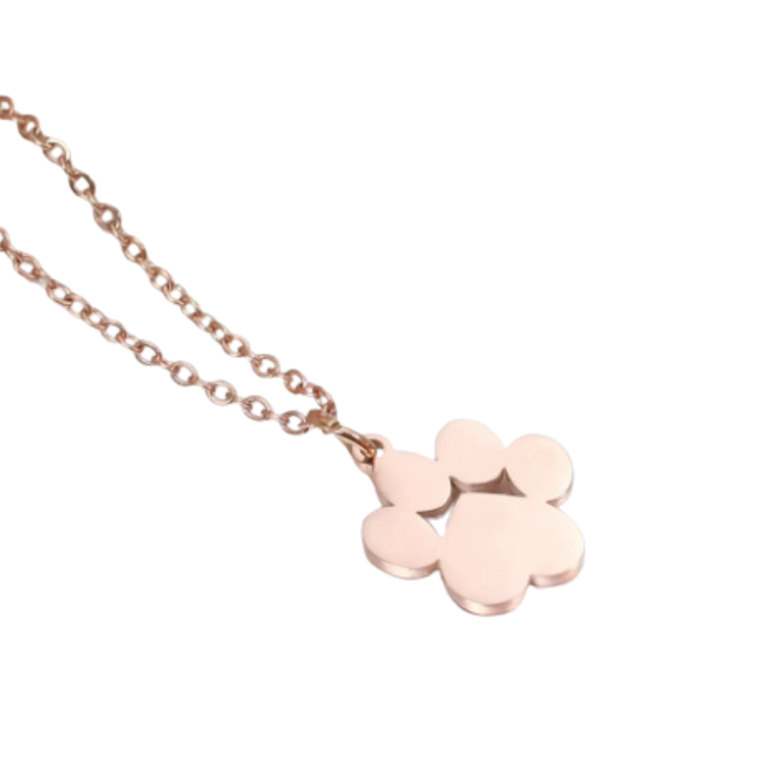 Stainless Steel Dog Paw Necklace Laser Engraving Blanks