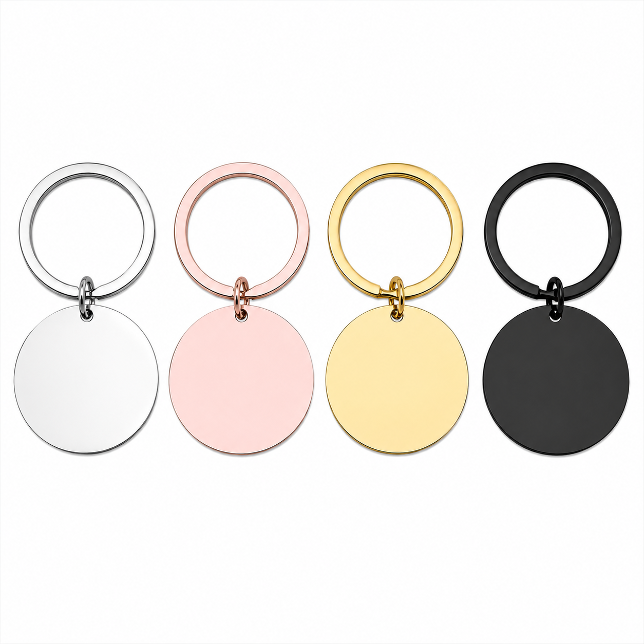 Stainless Steel Round Keychain Blanks