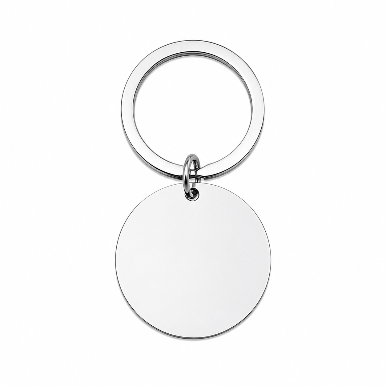 Stainless Steel Round Keychain Blanks
