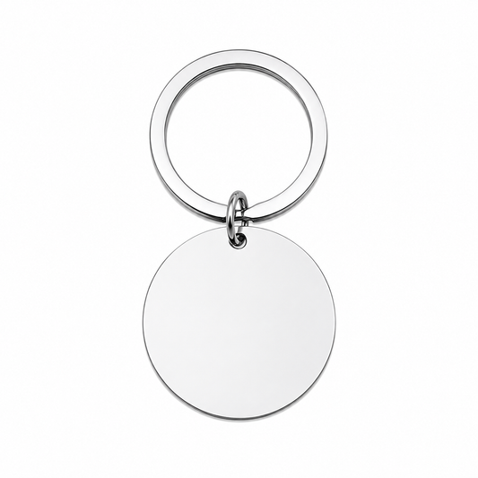 Stainless Steel Round Keychain Blanks