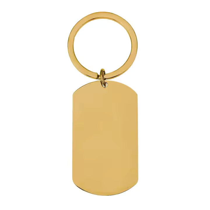 *Preorder* Stainless Steel Dog Tag Keychain Blanks