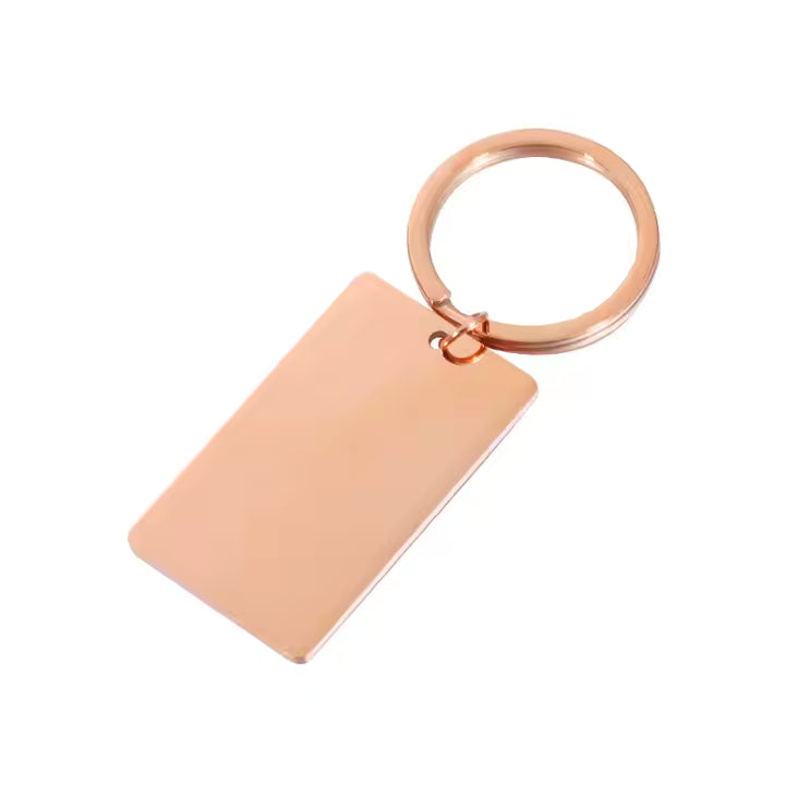 *Preorder* Stainless Steel Rectangle Keychain Blanks