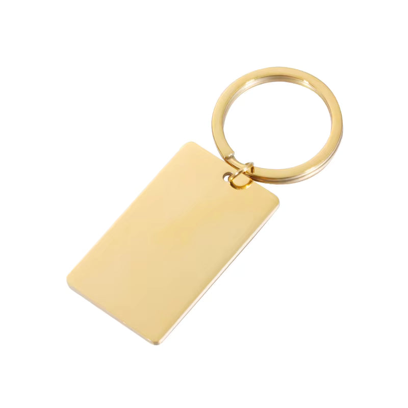 *Preorder* Stainless Steel Rectangle Keychain Blanks