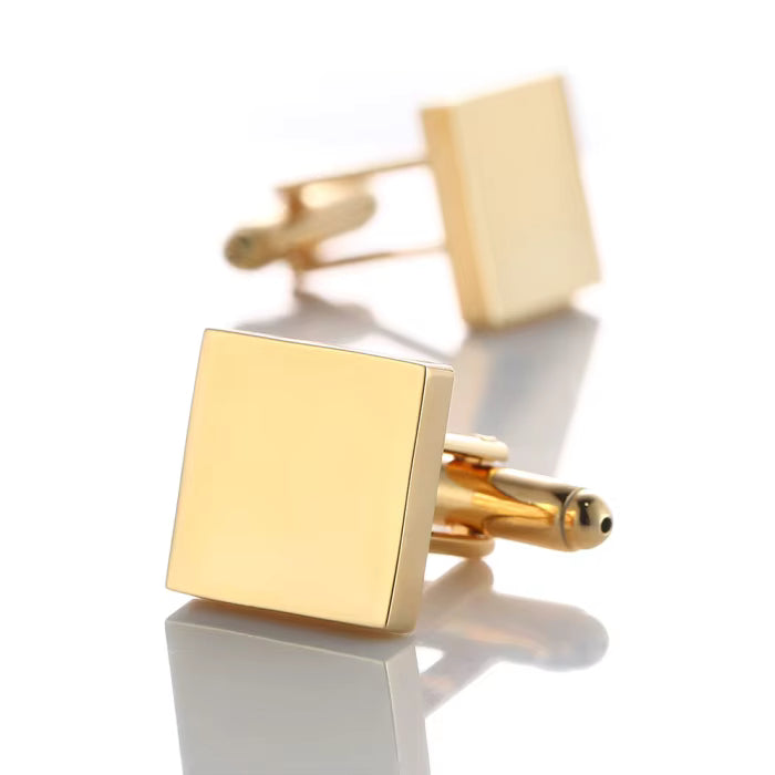 *Preorder* Stainless Steel Square Cufflink Set of Two Blanks