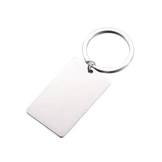 *Preorder* Stainless Steel Rectangle Keychain Blanks