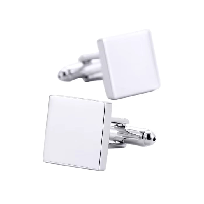 *Preorder* Stainless Steel Square Cufflink Set of Two Blanks