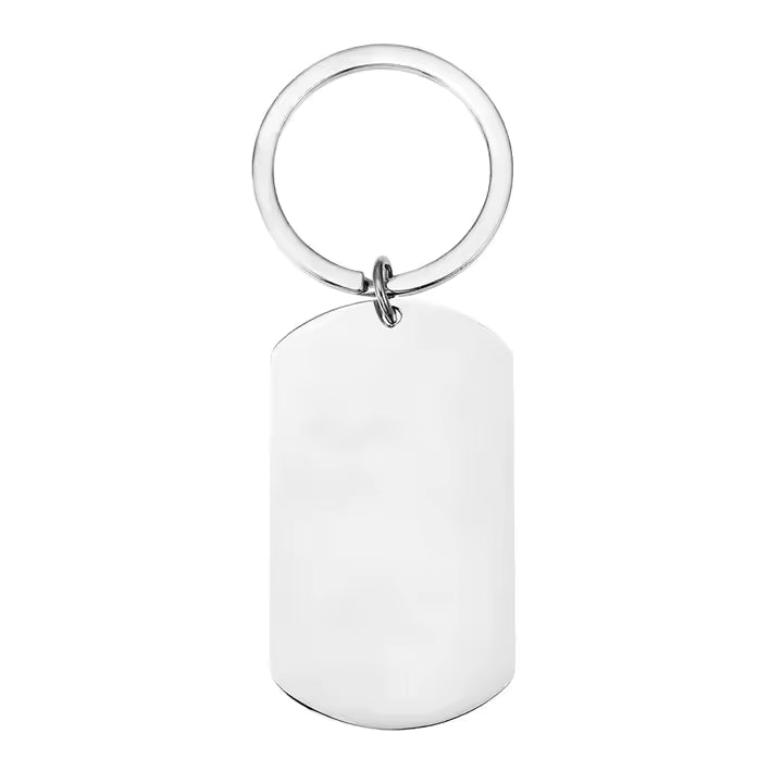 *Preorder* Stainless Steel Dog Tag Keychain Blanks