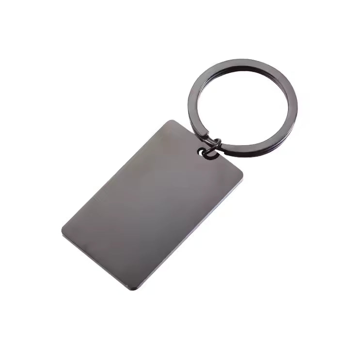*Preorder* Stainless Steel Rectangle Keychain Blanks