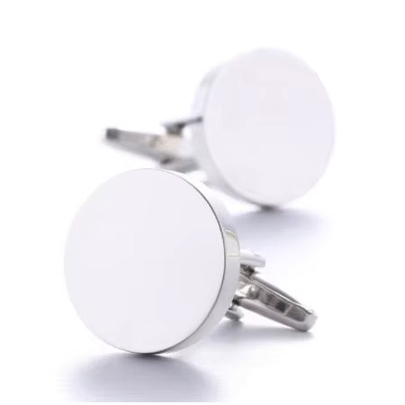 *Preorder* Stainless Steel Round Cufflink Set of Two Blanks VARIETY PACK OF 25