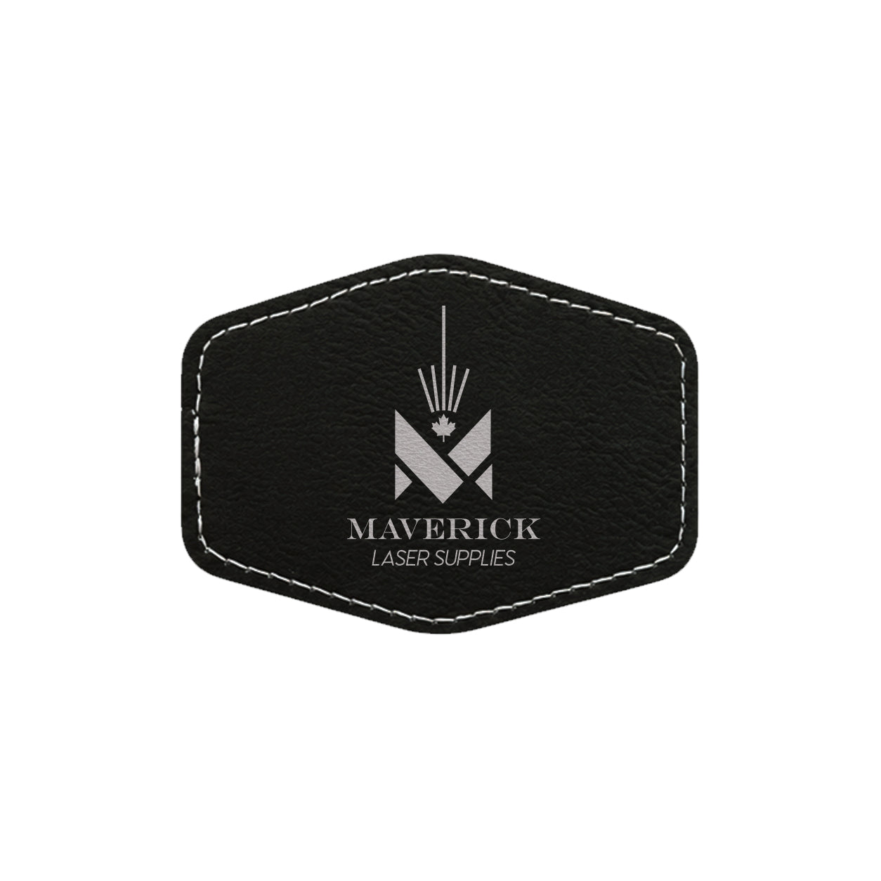 Lasereable Leatherette Hexagon Patch With Adhesive Blanks 3x2"